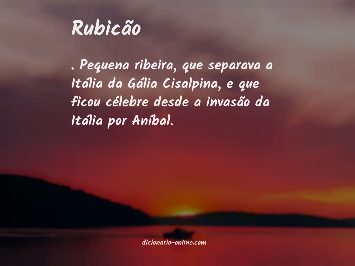 Significado de rubicão