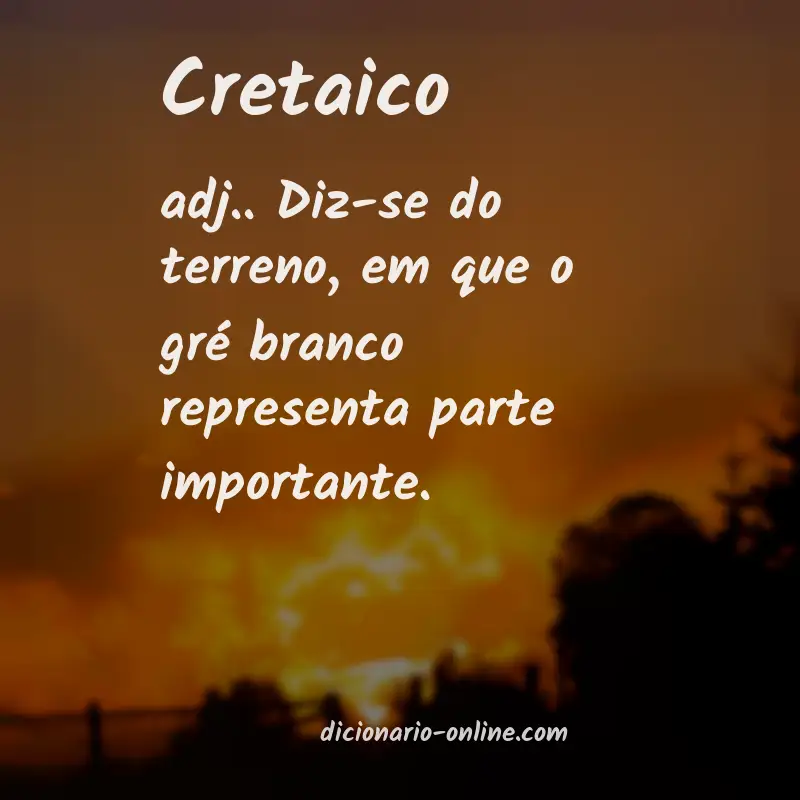 Significado de cretaico