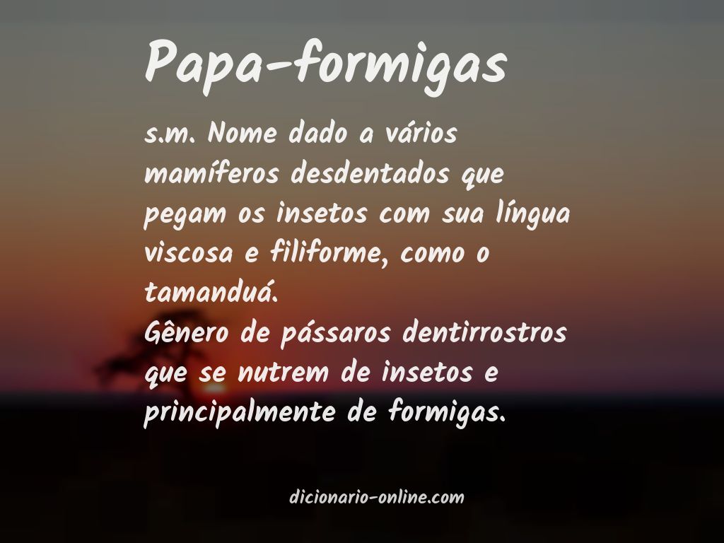 Significado de papa-formigas