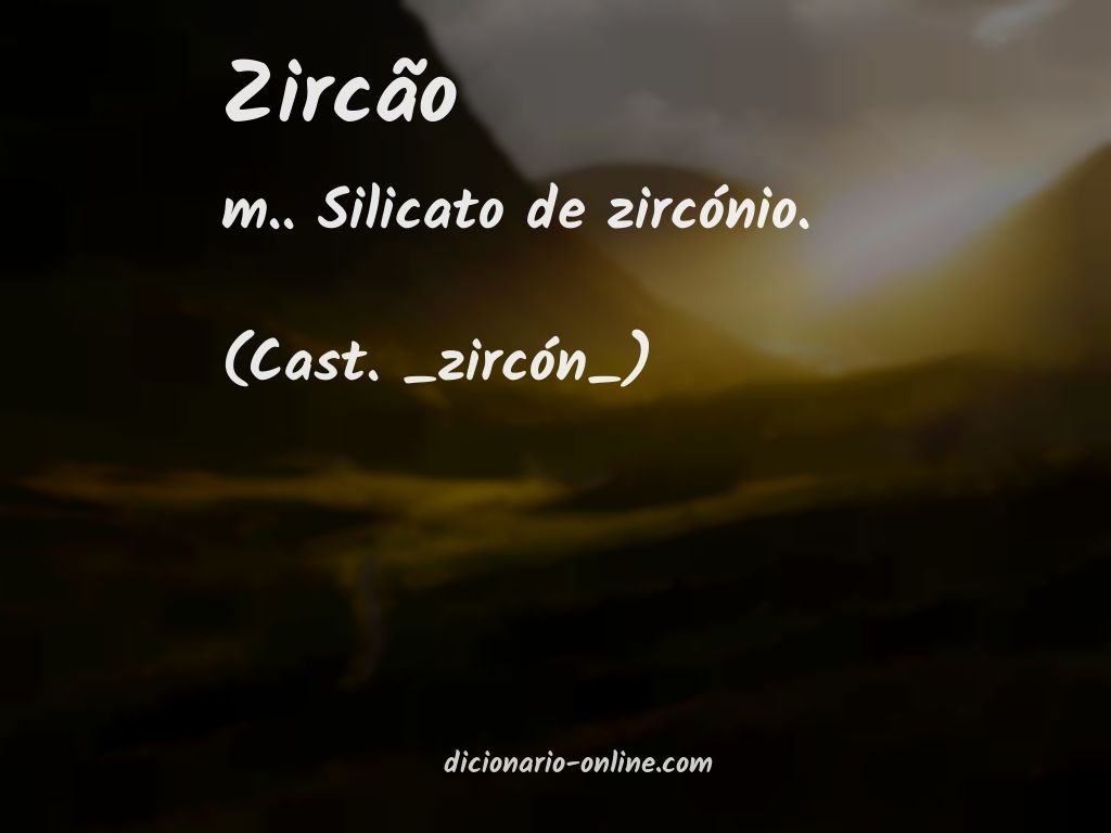 Significado de zircão