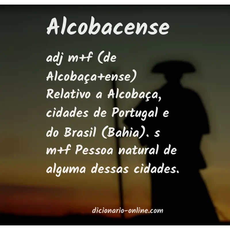 Significado de alcobacense