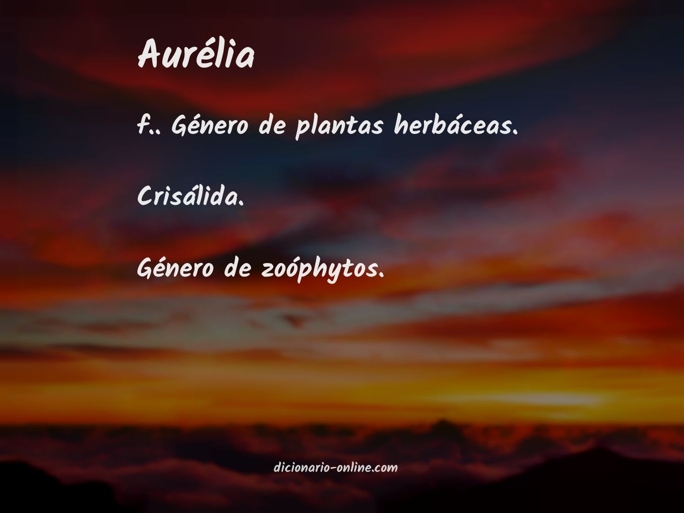 Significado de aurélia