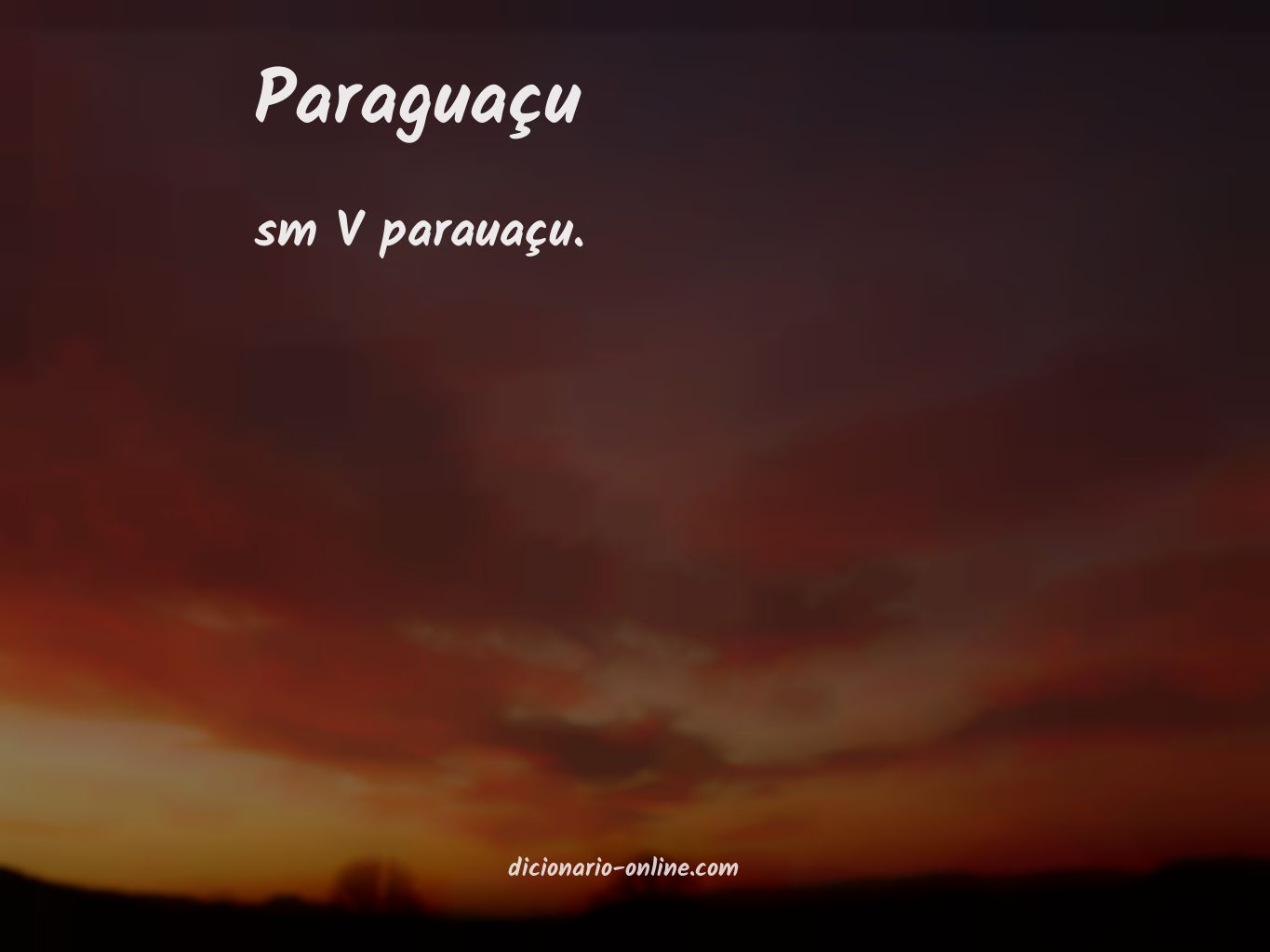 Significado de paraguaçu