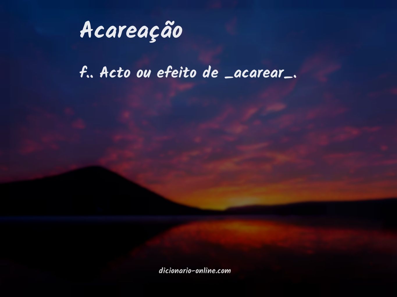 Significado de acareação