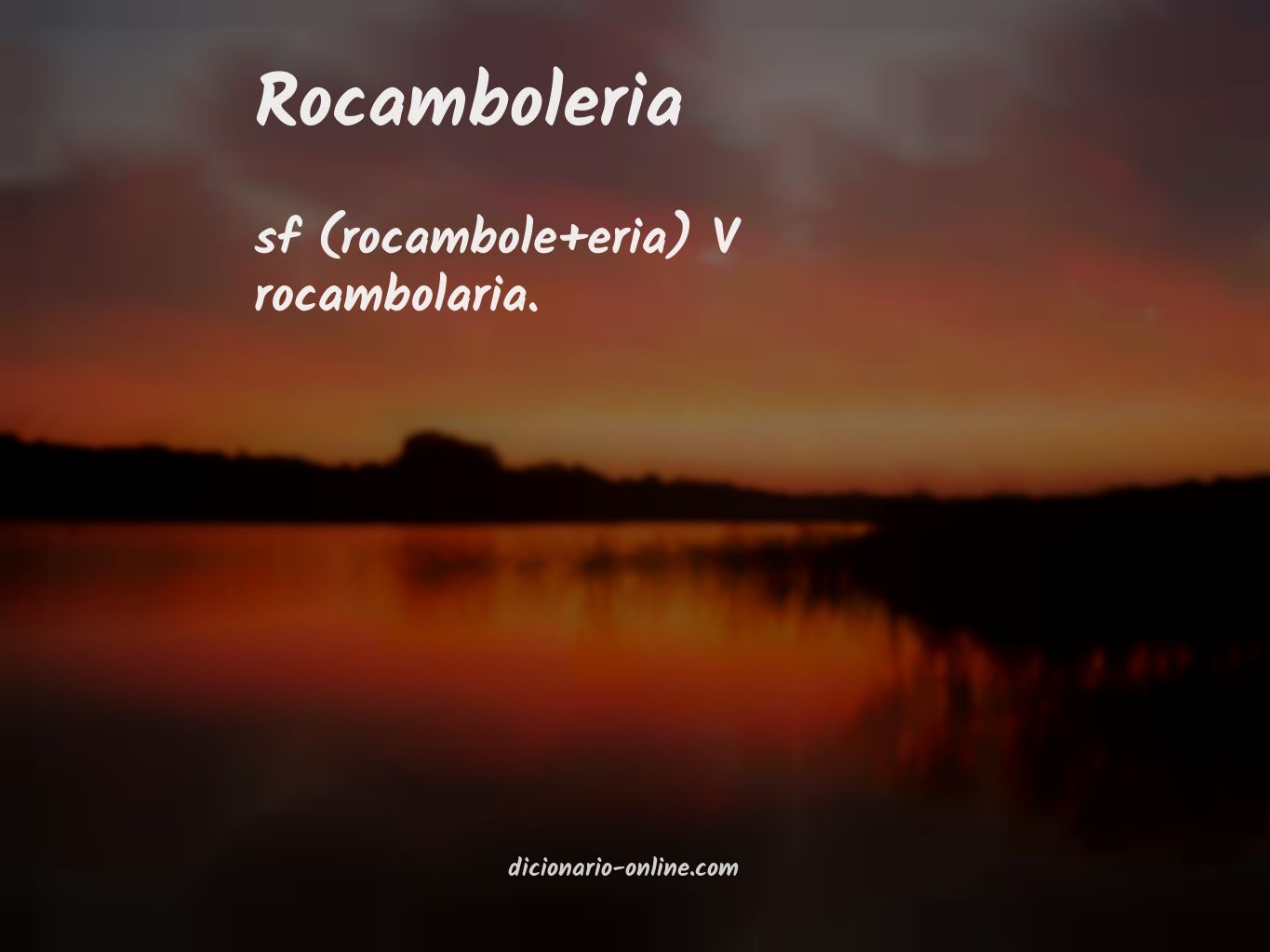 Significado de rocamboleria