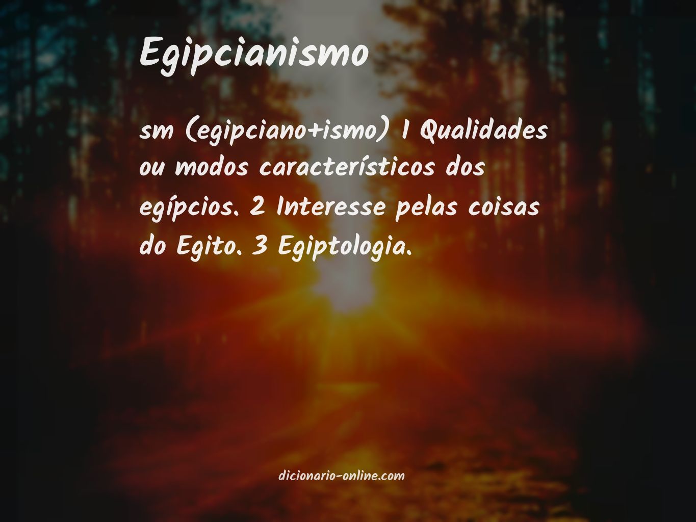 Significado de egipcianismo