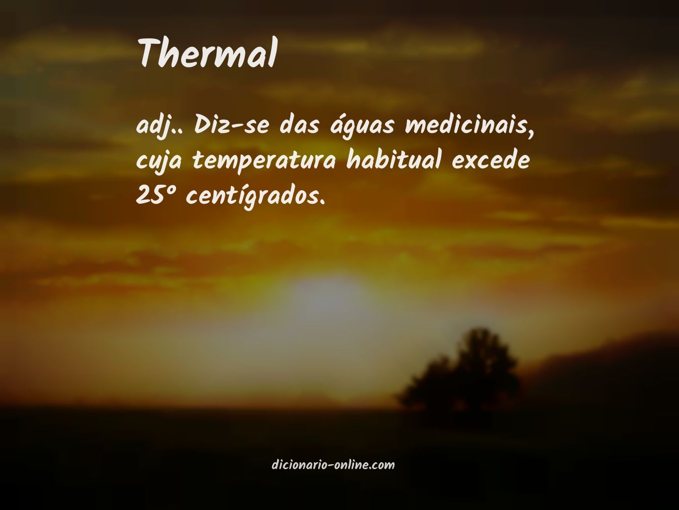 Significado de thermal