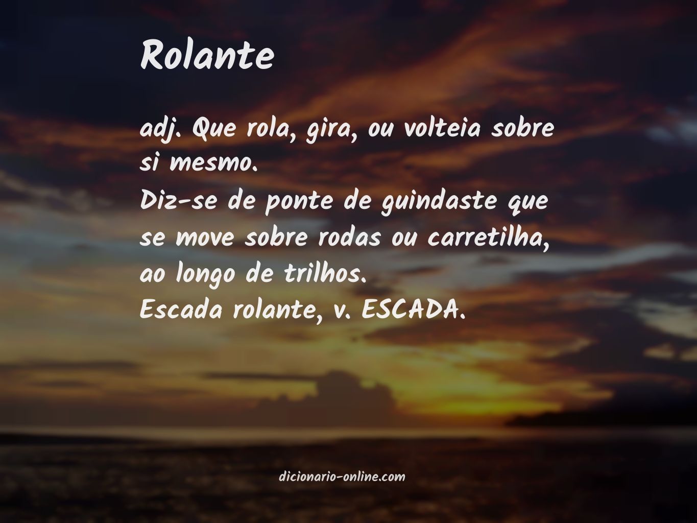 Significado de rolante