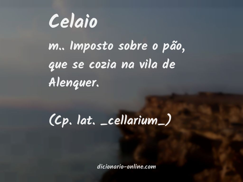 Significado de celaio