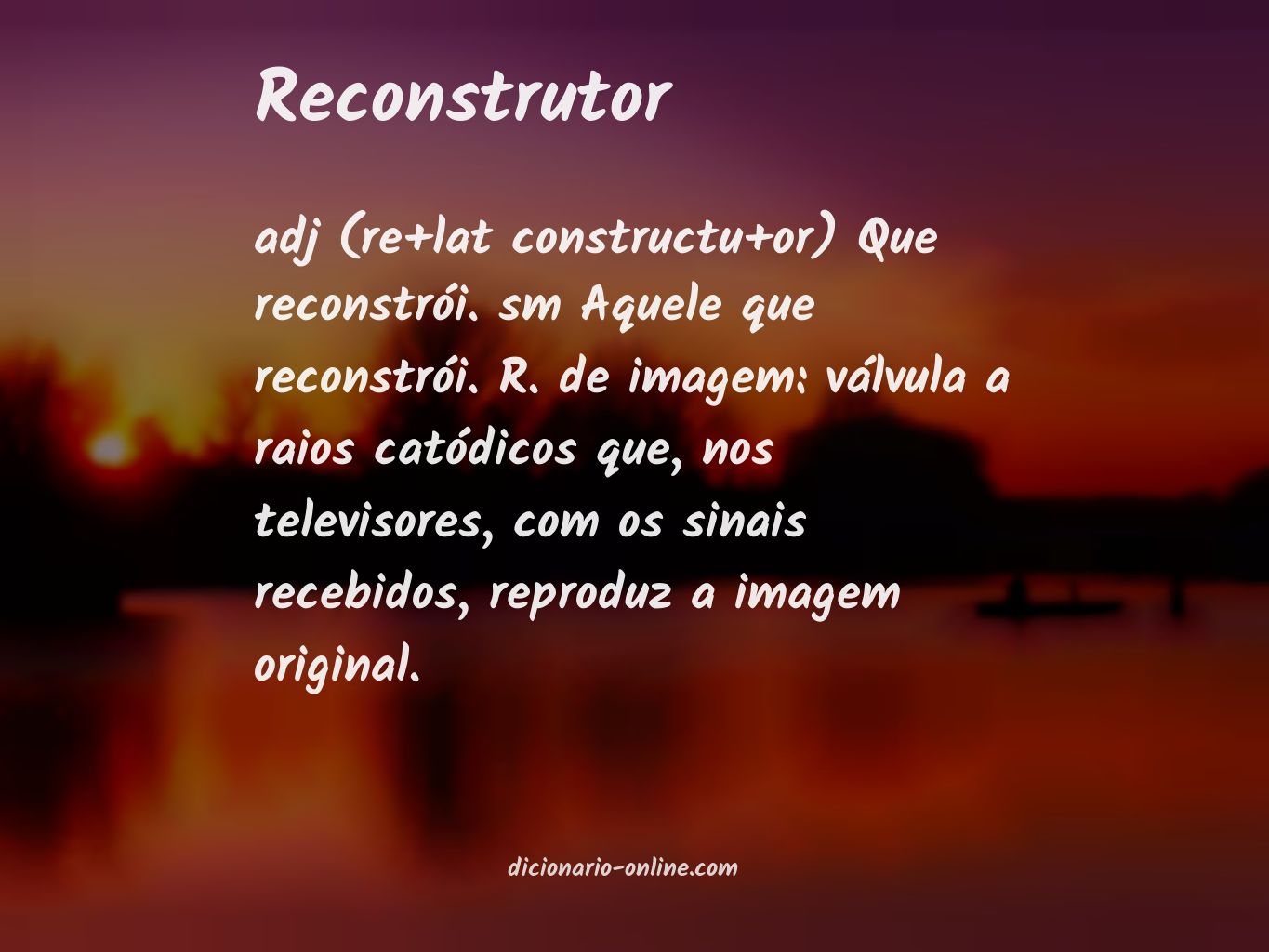 Significado de reconstrutor