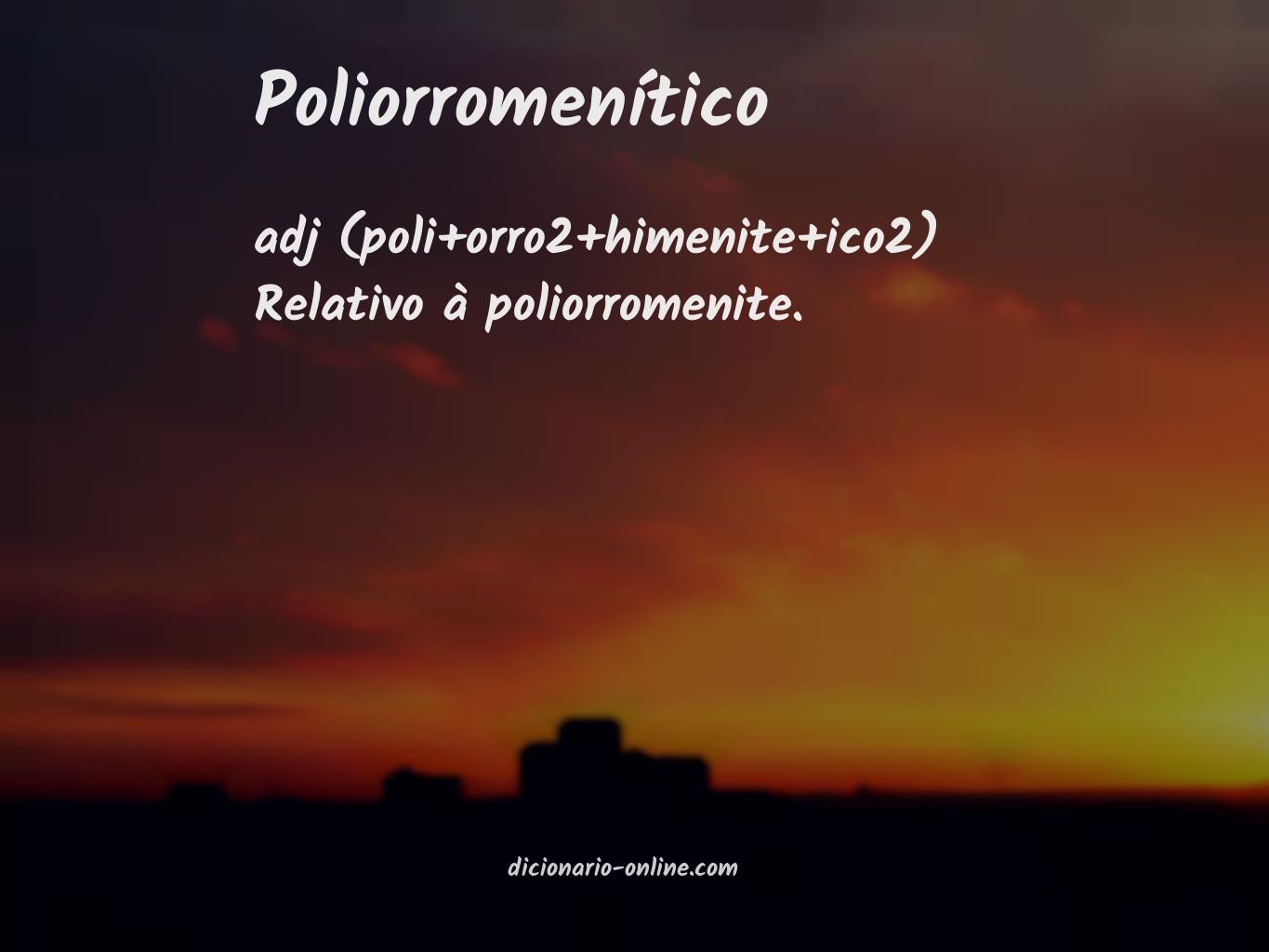 Significado de poliorromenítico