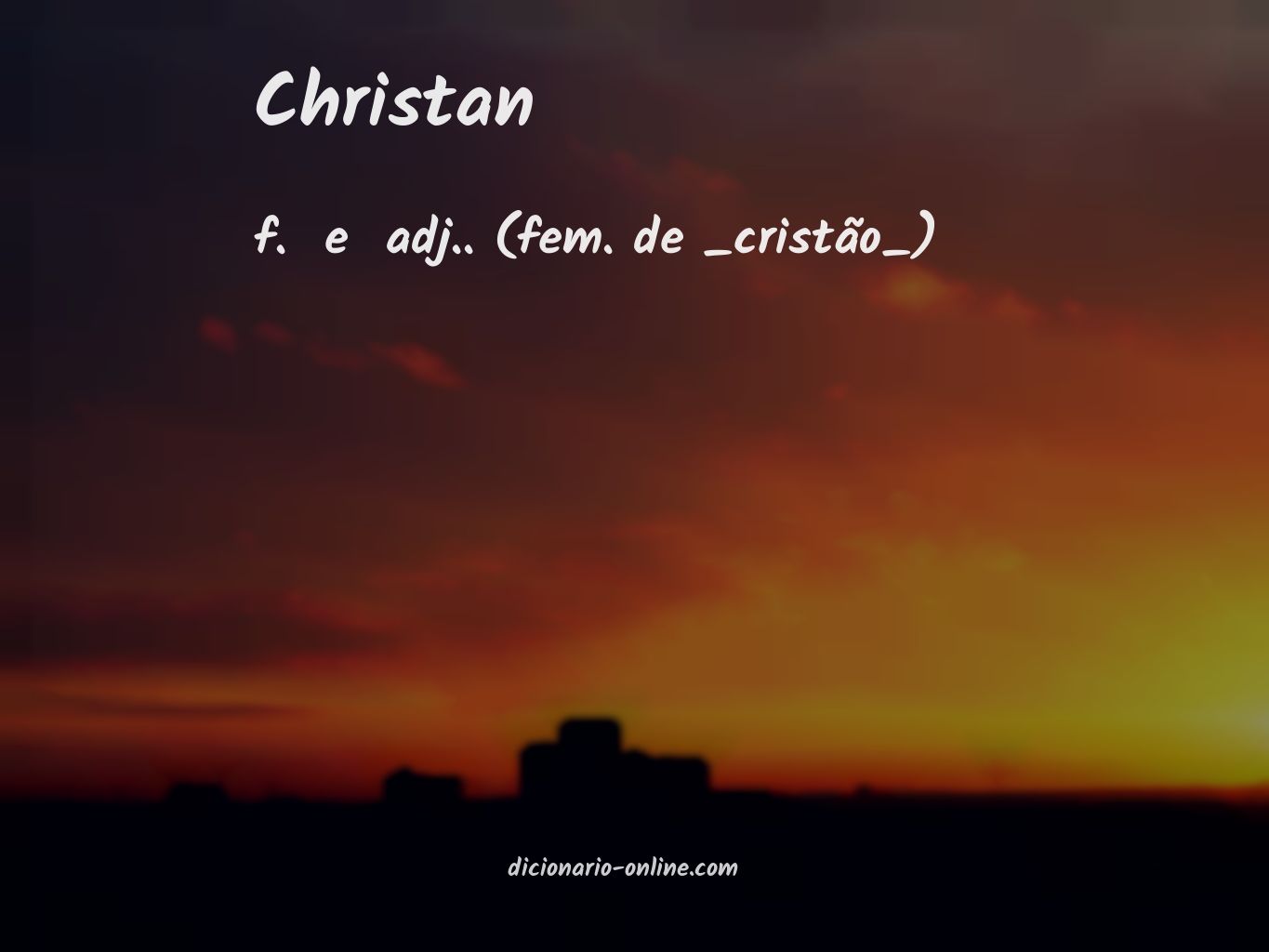 Significado de christan