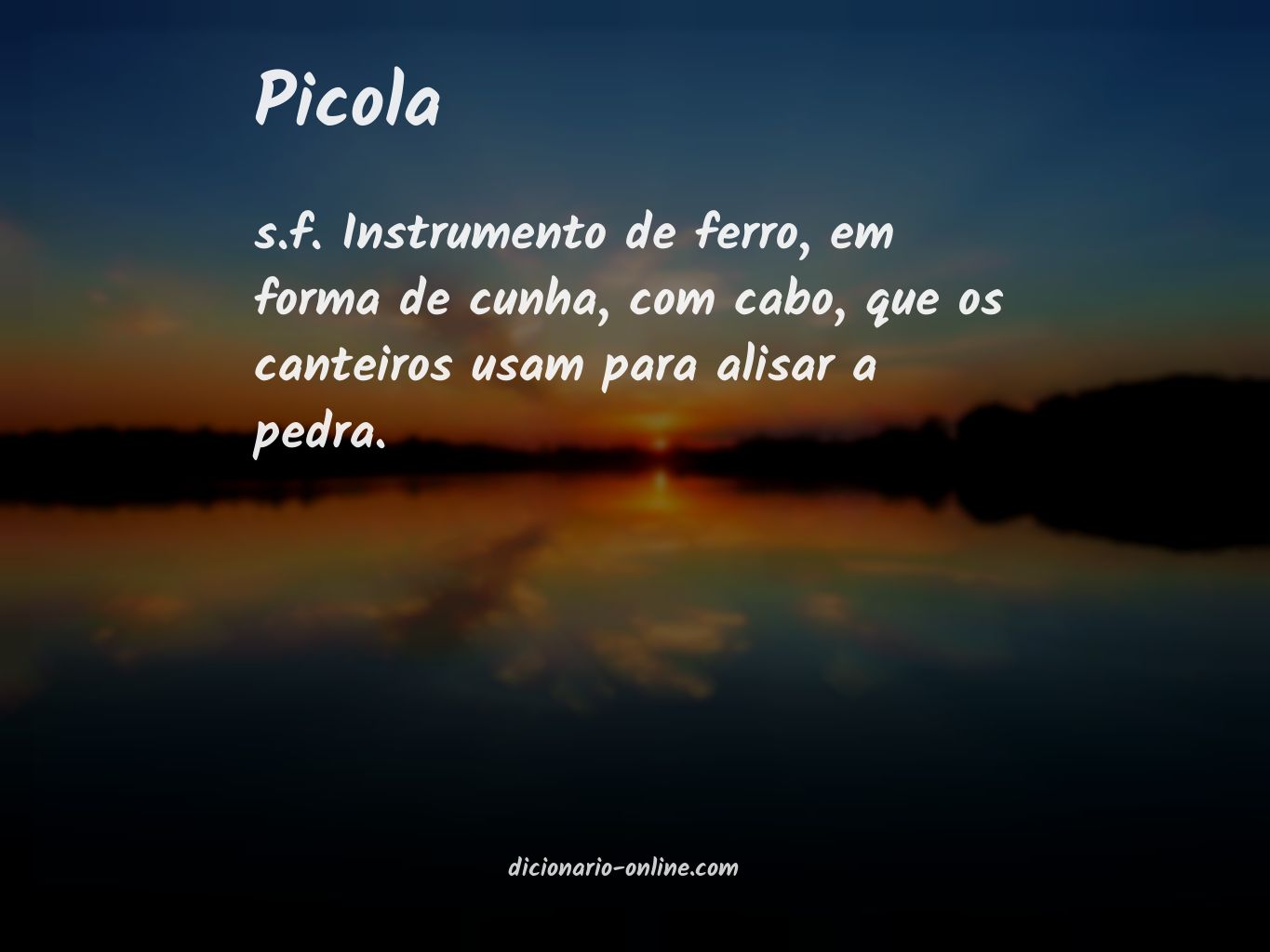 Significado de picola