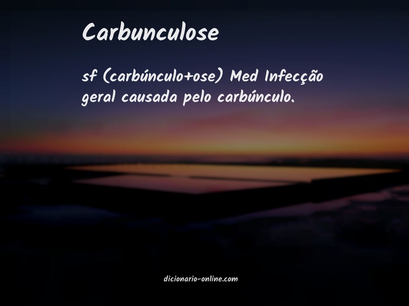 Significado de carbunculose