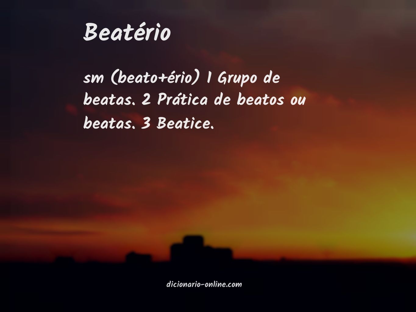 Significado de beatério