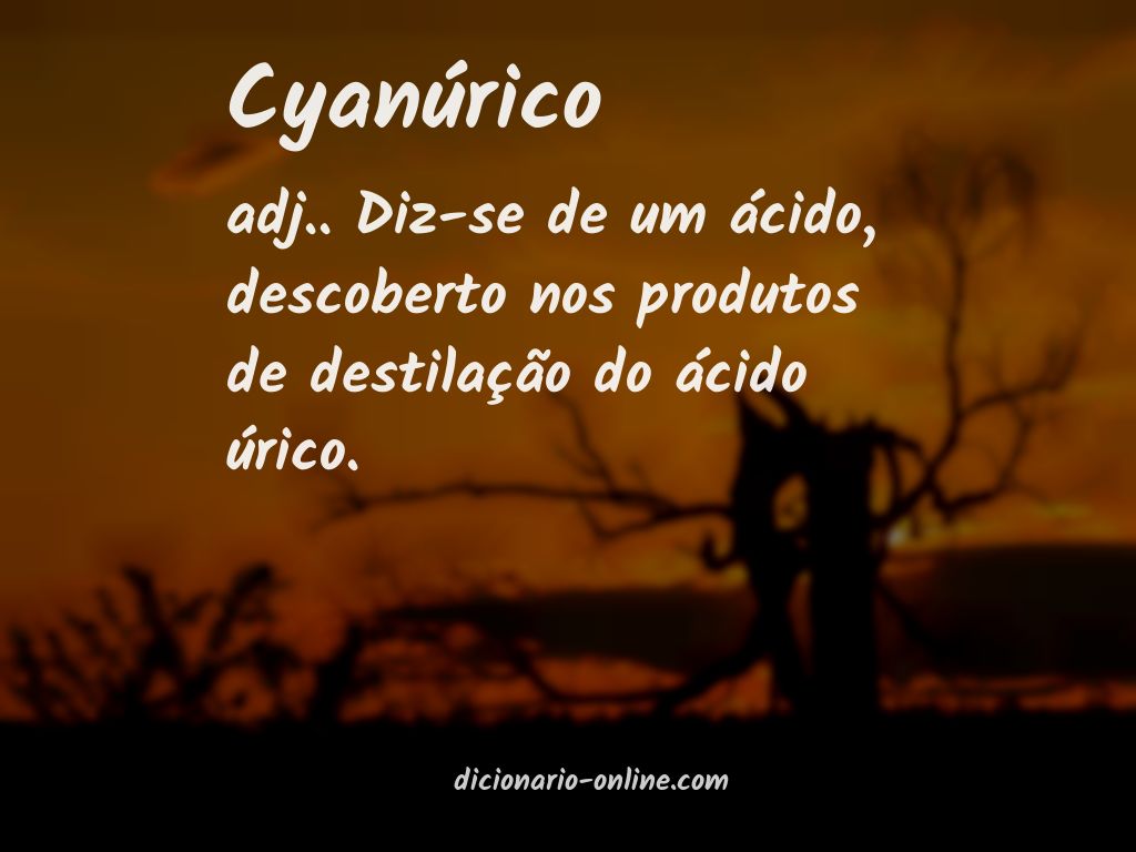 Significado de cyanúrico