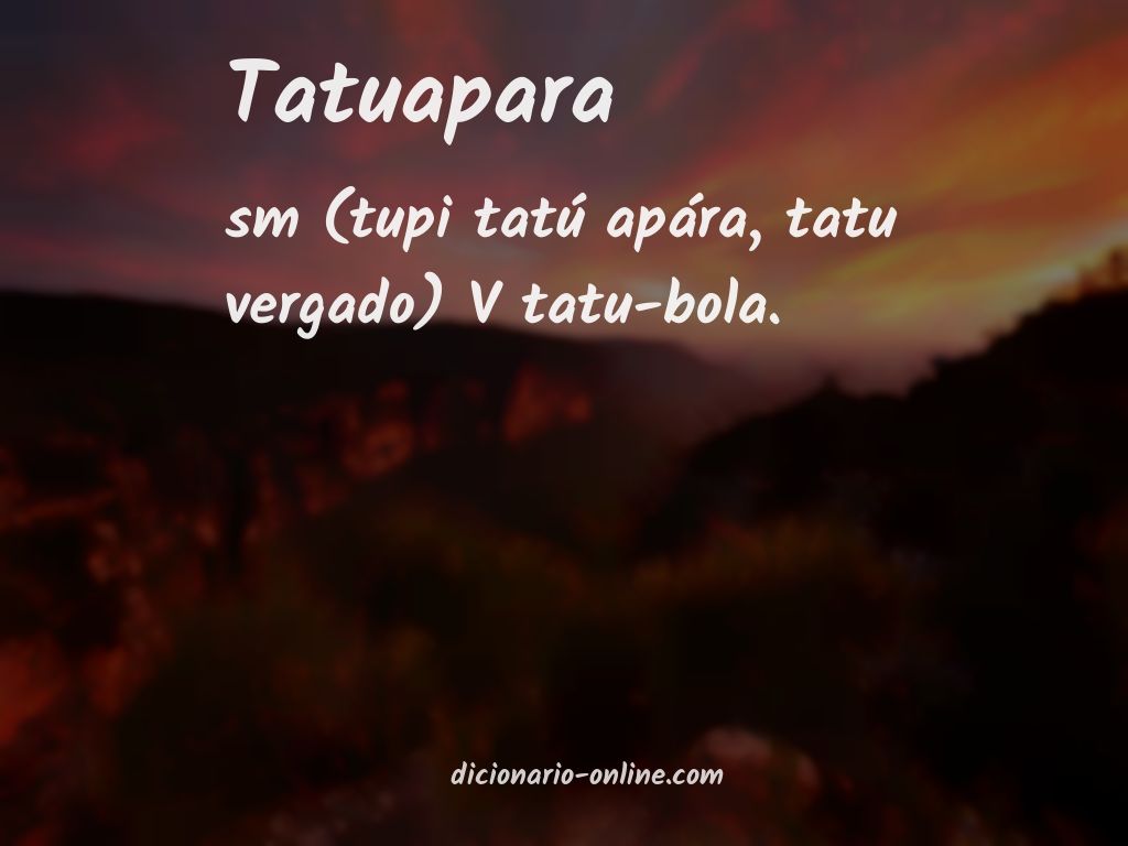 Significado de tatuapara