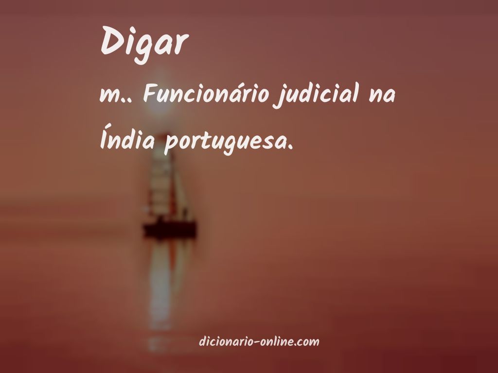 Significado de digar