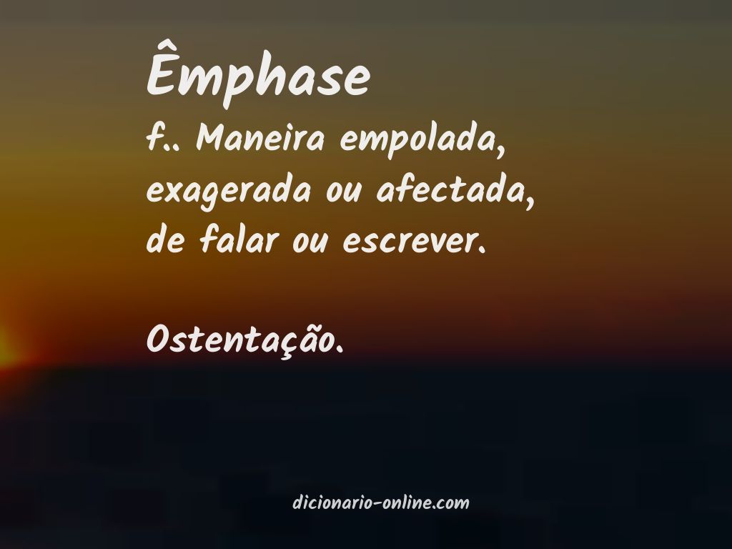 Significado de êmphase