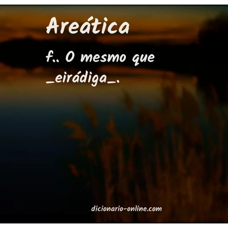 Significado de areática