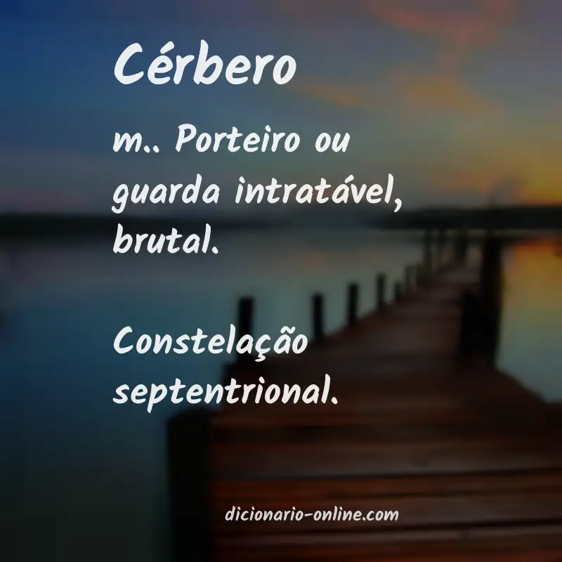 Significado de cérbero