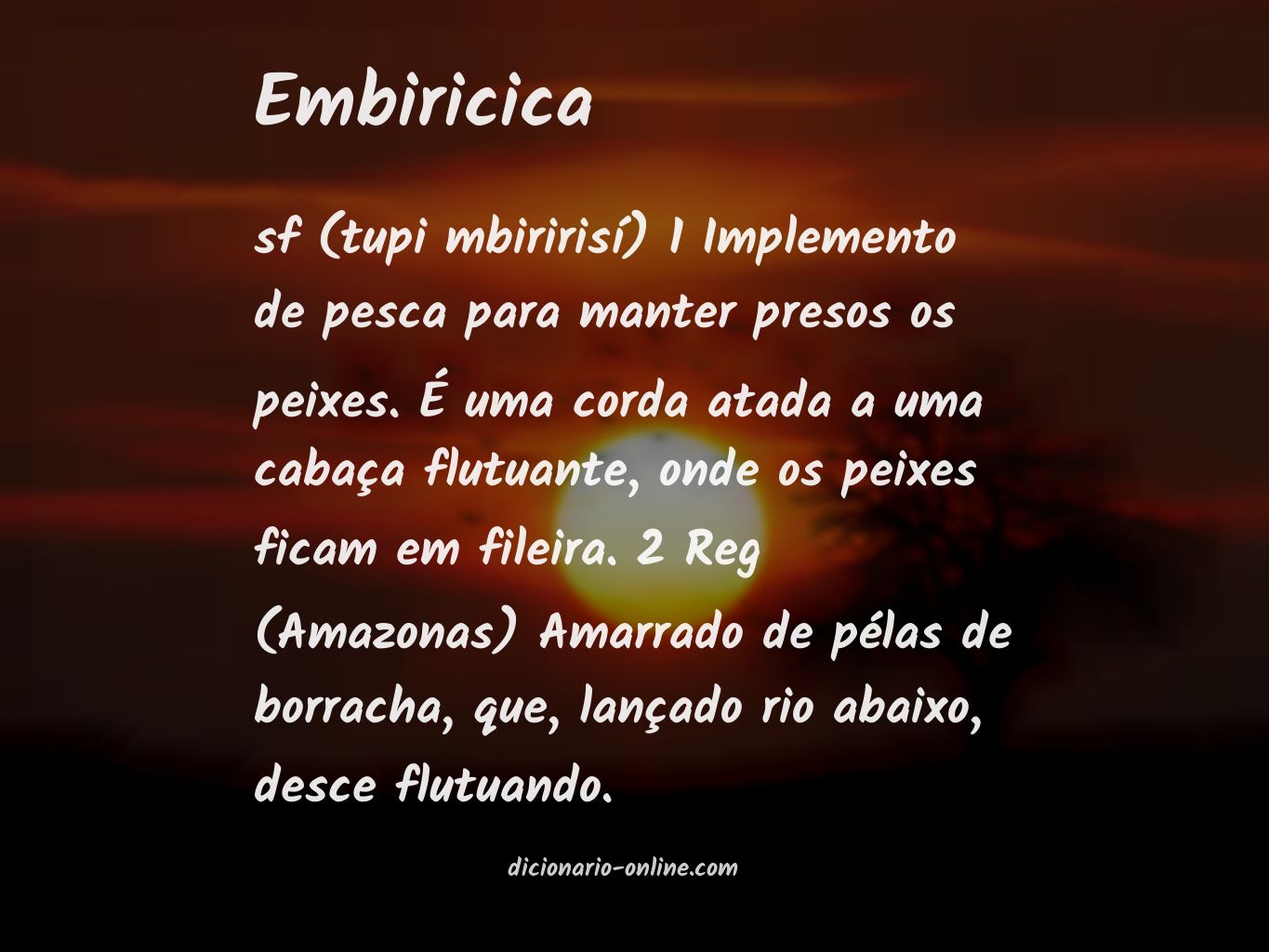 Significado de embiricica