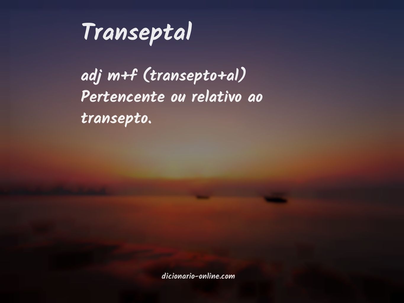 Significado de transeptal