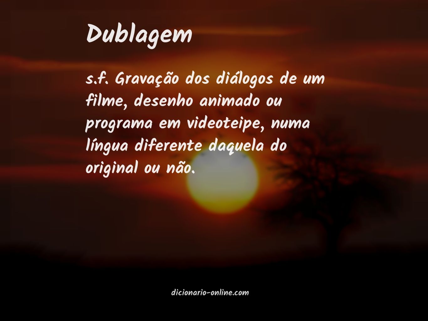 Significado de dublagem