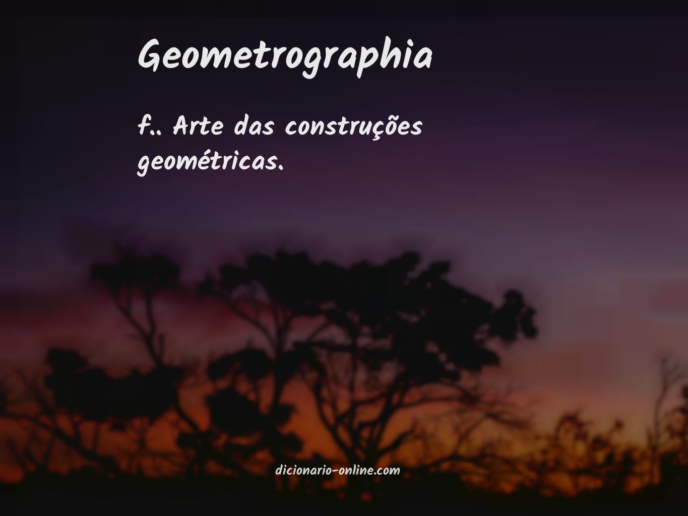 Significado de geometrographia