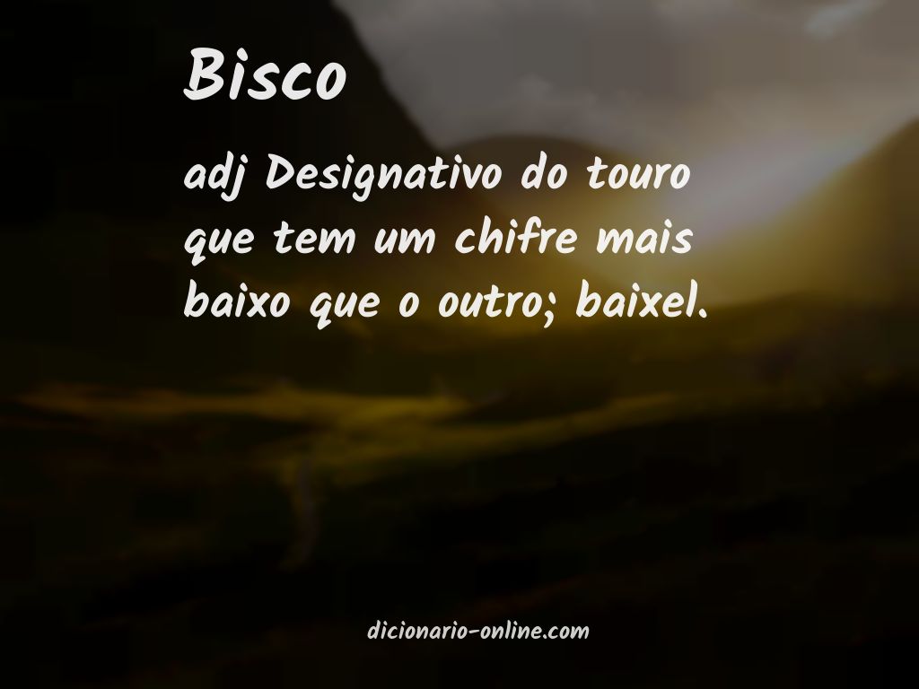 Significado de bisco