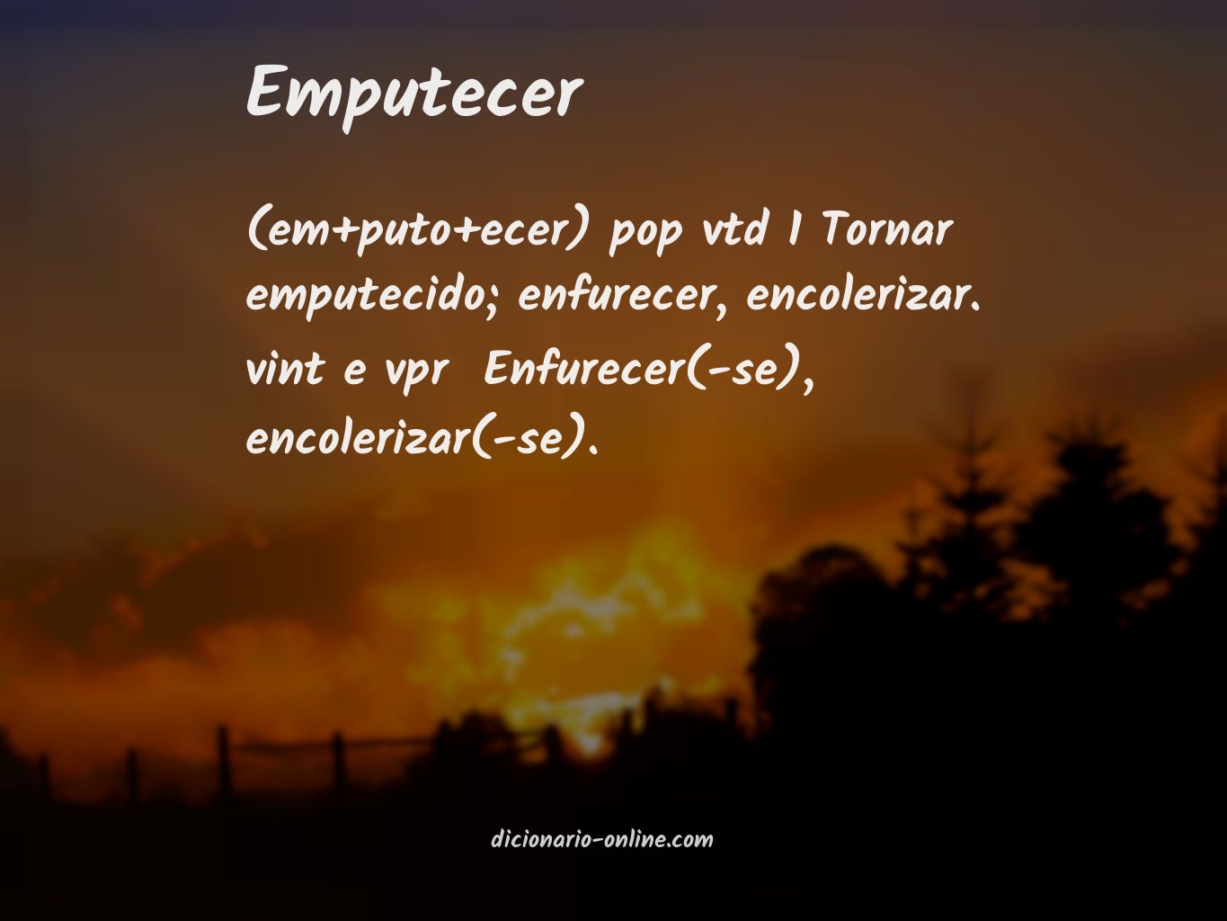 Significado de emputecer