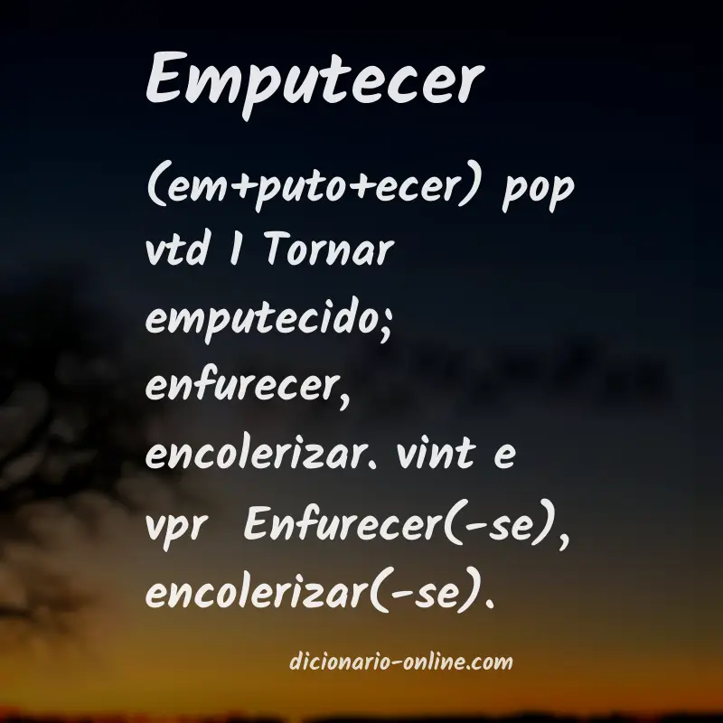 Significado de emputecer