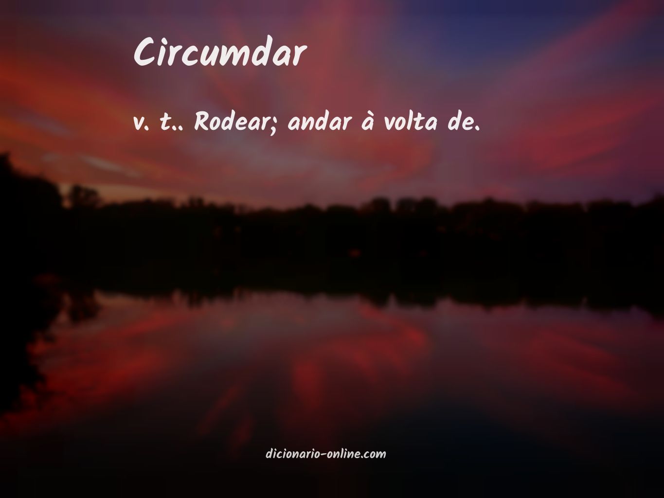 Significado de circumdar