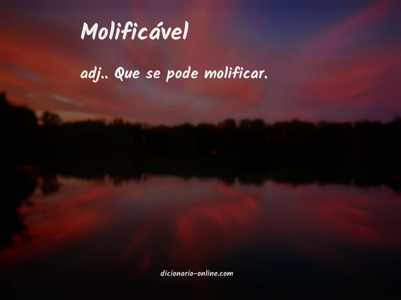 Significado de molificável