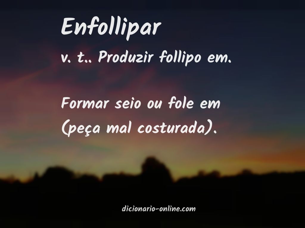 Significado de enfollipar