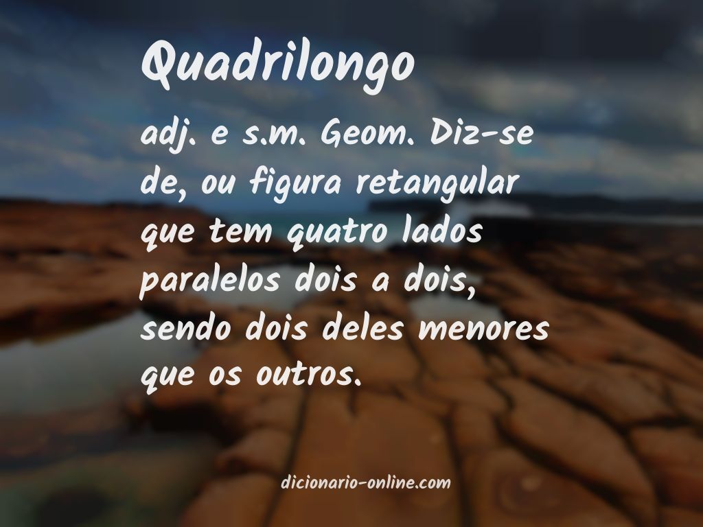 Significado de quadrilongo