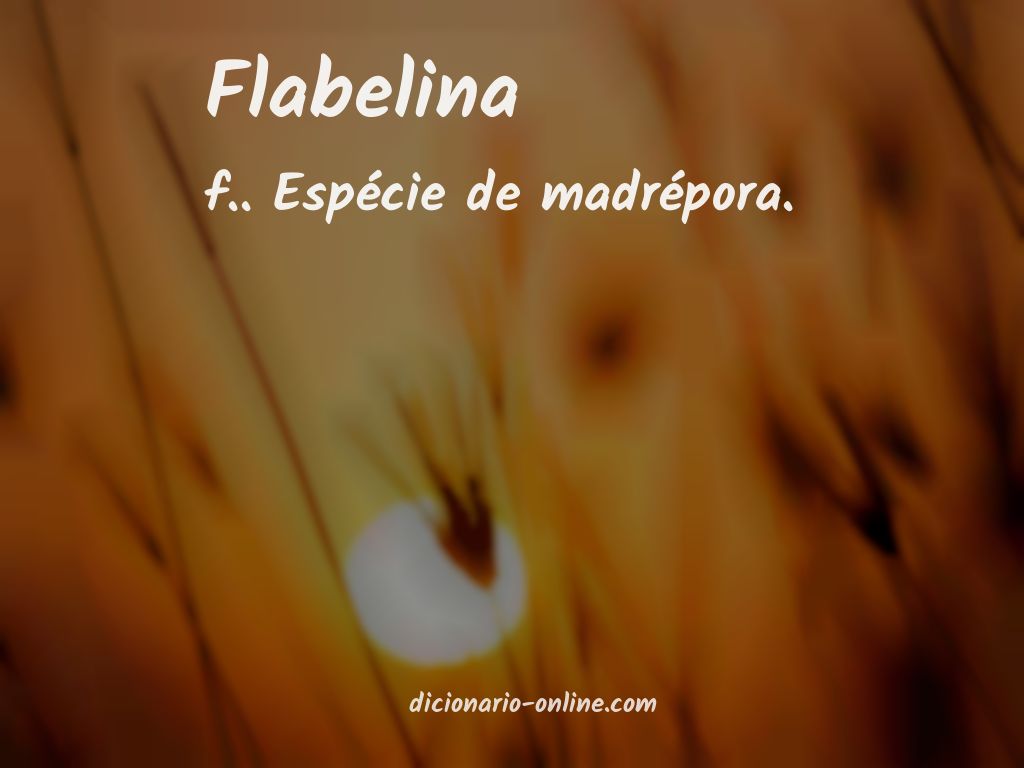 Significado de flabelina