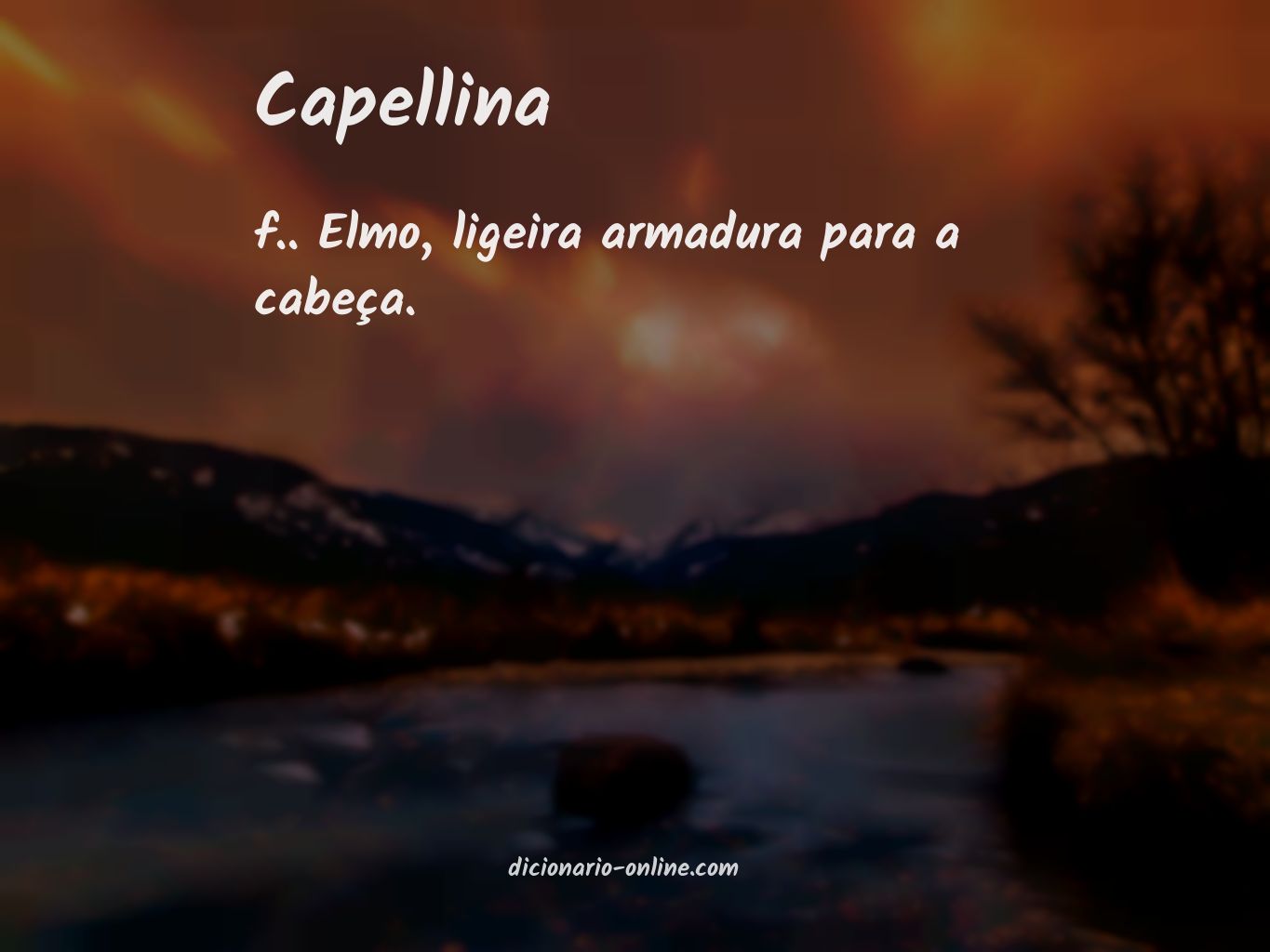 Significado de capellina