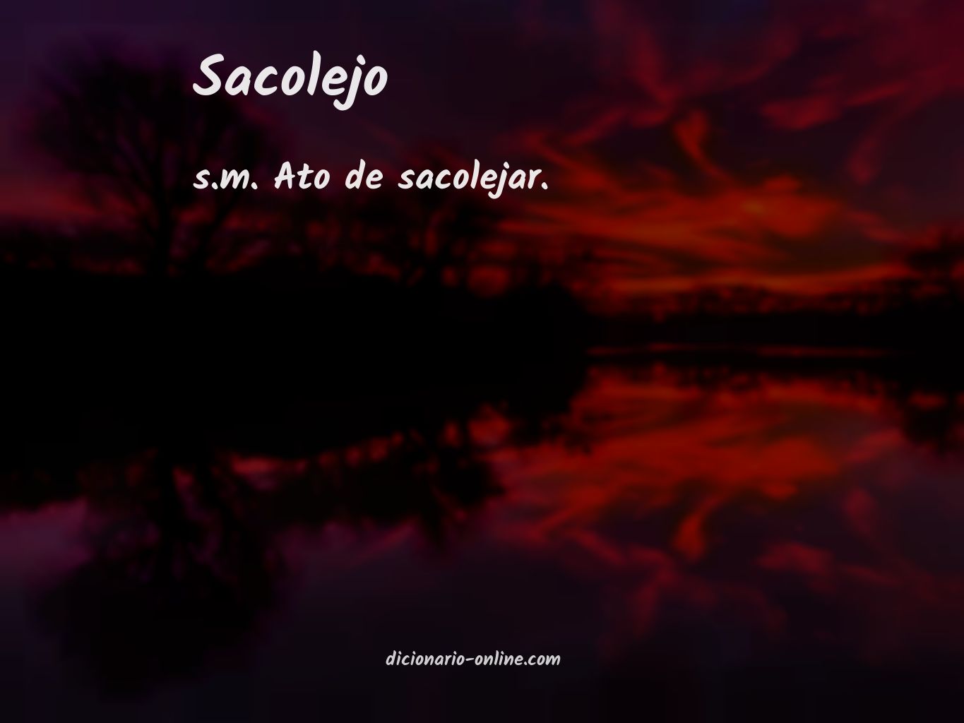 Significado de sacolejo