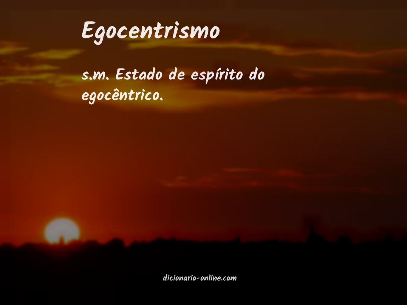 Significado de egocentrismo