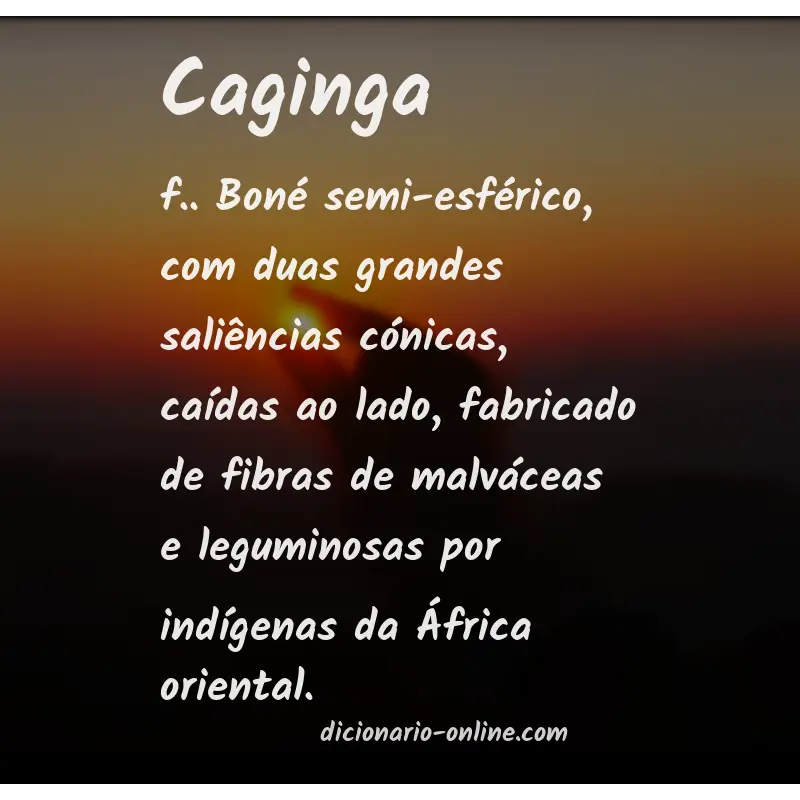 Significado de caginga