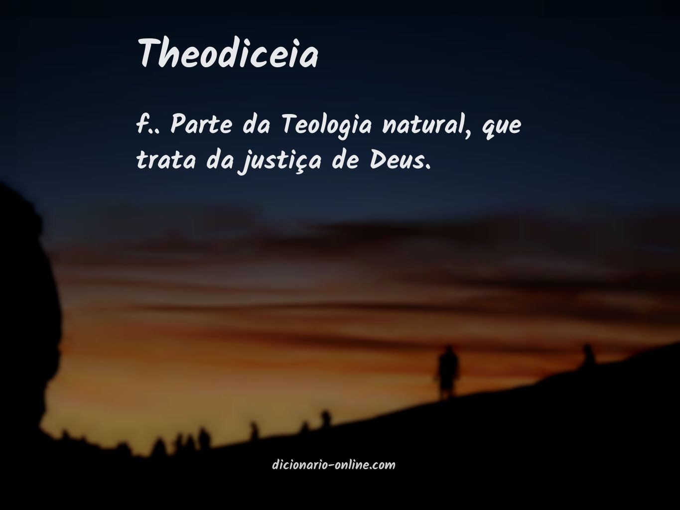 Significado de theodiceia