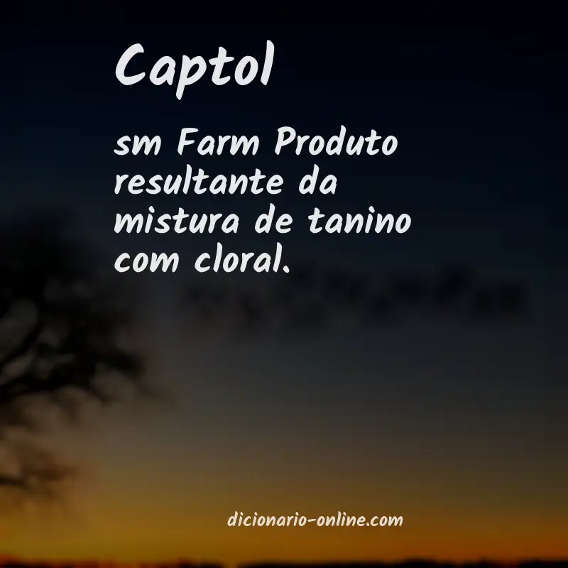 Significado de captol