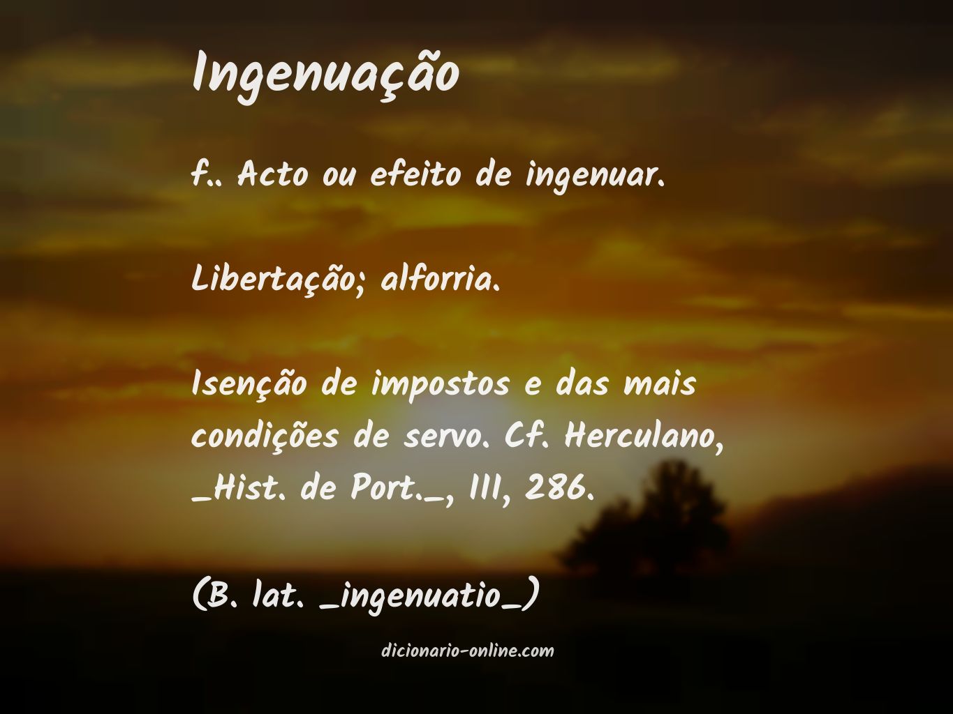 Significado de ingenuação