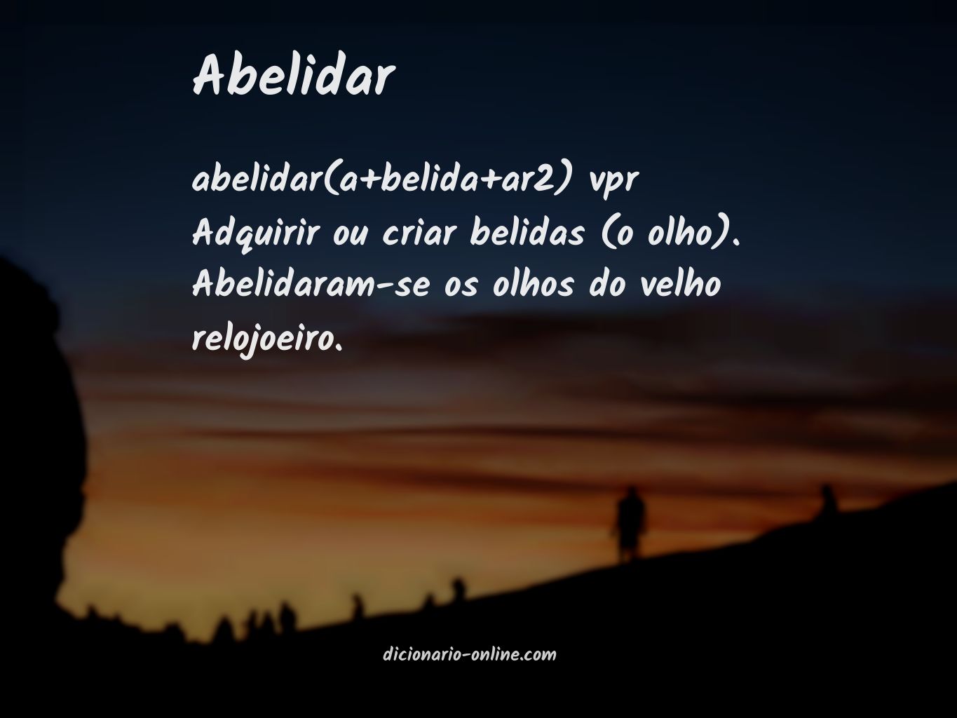 Significado de abelidar