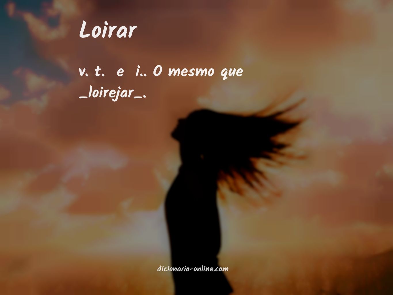 Significado de loirar