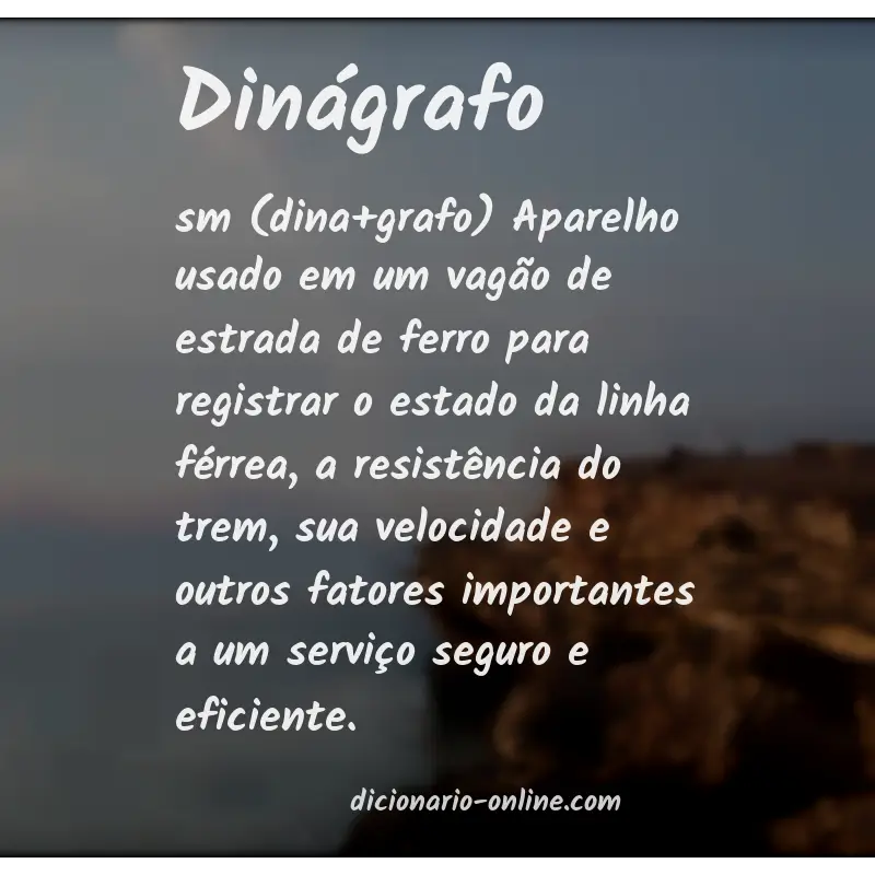 Significado de dinágrafo