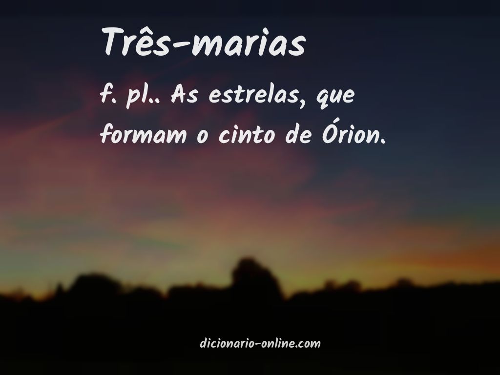 Significado de três-marias