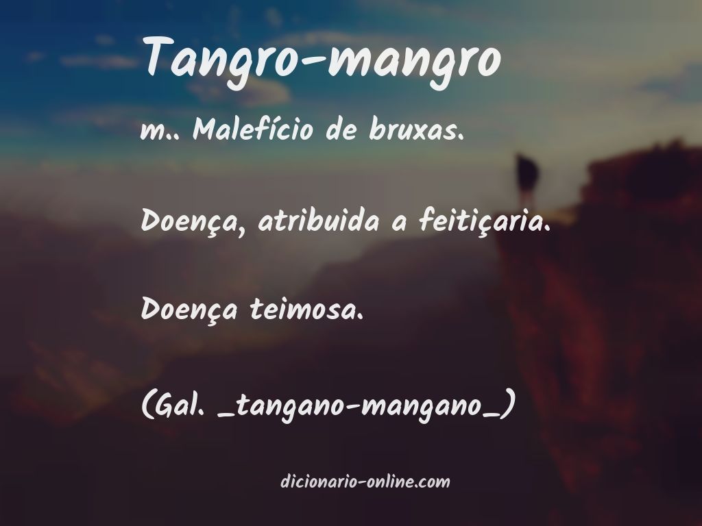 Significado de tangro-mangro