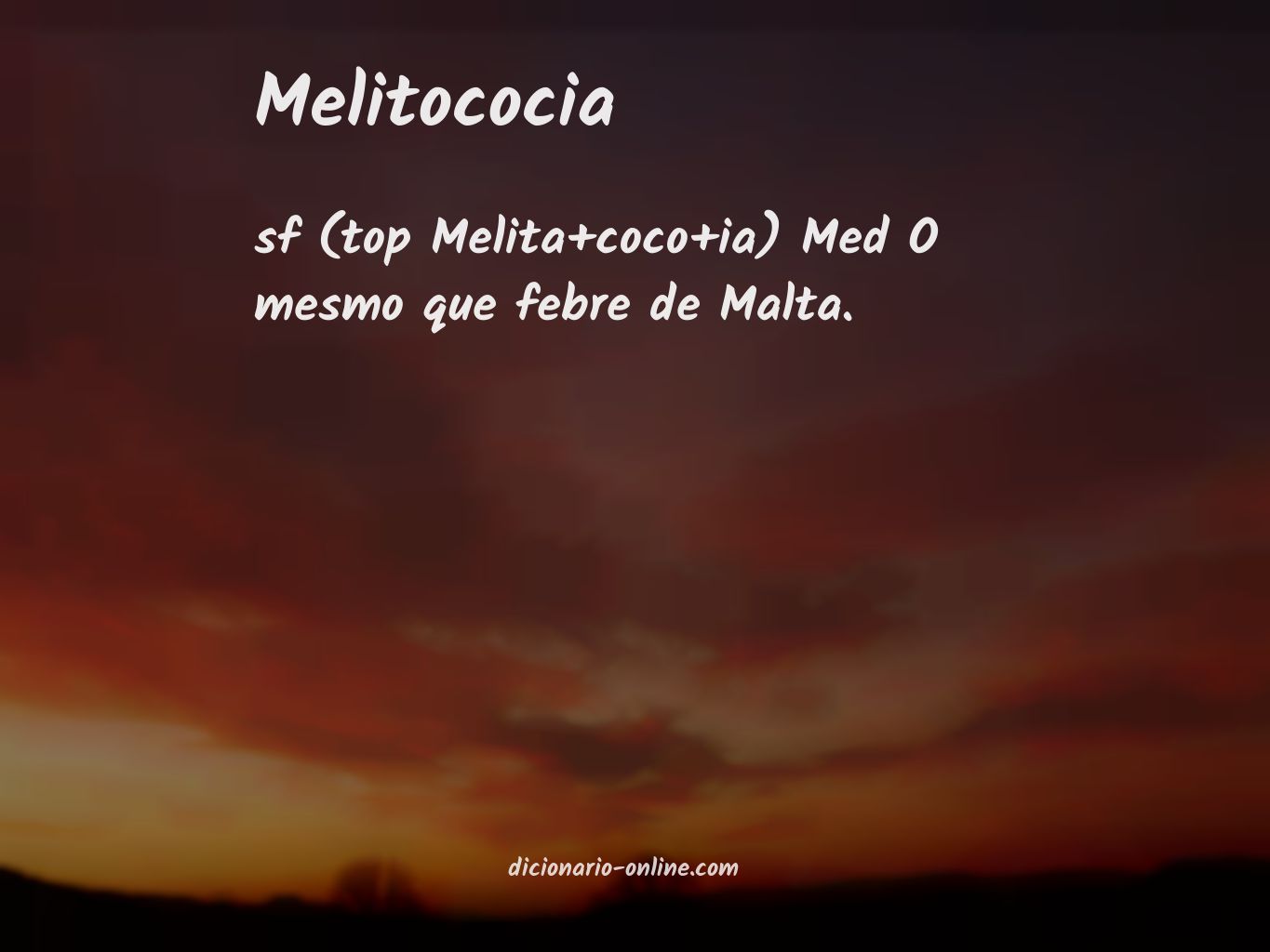 Significado de melitococia